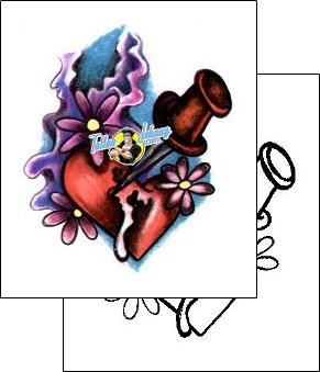 Heart Tattoo plant-life-flowers-tattoos-lisa-harrison-l1f-00443