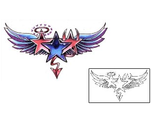 Star Tattoo Specific Body Parts tattoo | L1F-00465