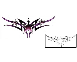 Star Tattoo Specific Body Parts tattoo | L1F-00470