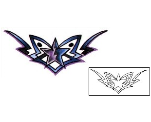 Star Tattoo Specific Body Parts tattoo | L1F-00473