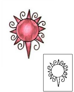 Sun Tattoo Specific Body Parts tattoo | L1F-00486