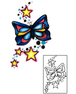 Butterfly Tattoo Astronomy tattoo | L1F-00529
