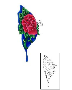 Rose Tattoo Plant Life tattoo | L2F-00035