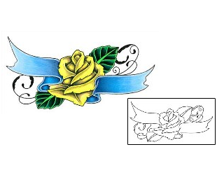 Banner Tattoo Plant Life tattoo | L2F-00041