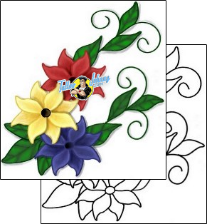 Flower Tattoo plant-life-flowers-tattoos-lisa-smith-laf-00011