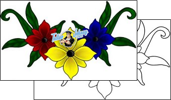 Flower Tattoo plant-life-flowers-tattoos-lisa-smith-laf-00024