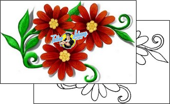 Flower Tattoo plant-life-flowers-tattoos-lisa-smith-laf-00025