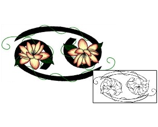 Lotus Tattoo Plant Life tattoo | LAF-00048