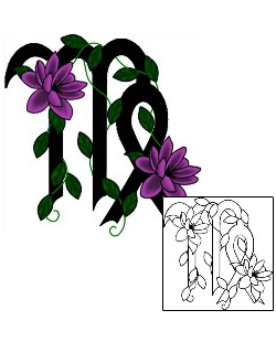 Virgo Tattoo Plant Life tattoo | LAF-00057