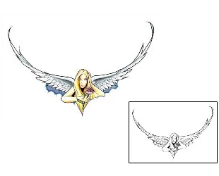 Angel Tattoo Specific Body Parts tattoo | LBF-00004