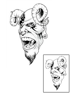 Devil - Demon Tattoo Horror tattoo | LBF-00020