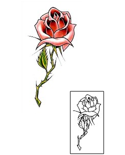 Rose Tattoo Plant Life tattoo | LBF-00031