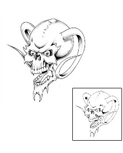 Devil - Demon Tattoo Horror tattoo | LBF-00041