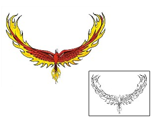 Phoenix Tattoo Specific Body Parts tattoo | LBF-00063