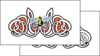 Lower Back Tattoo for-women-lower-back-tattoos-lucky-celtic-lcf-00413