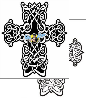 Cross Tattoo religious-and-spiritual-cross-tattoos-lucky-celtic-lcf-00618