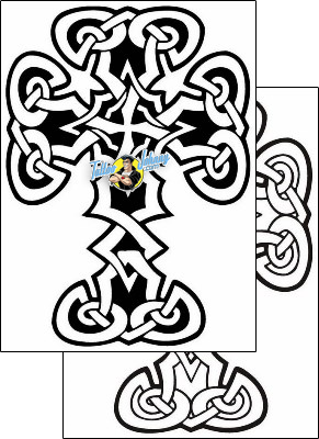 Cross Tattoo religious-and-spiritual-cross-tattoos-lucky-celtic-lcf-00655