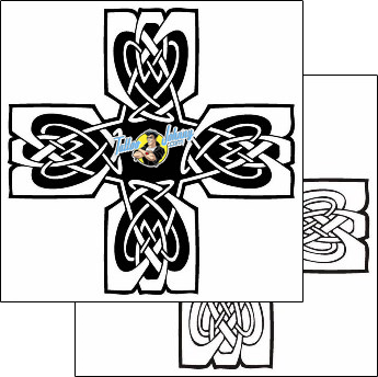 Cross Tattoo religious-and-spiritual-cross-tattoos-lucky-celtic-lcf-00669