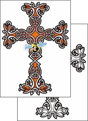 Cross Tattoo religious-and-spiritual-cross-tattoos-lucky-celtic-lcf-00746