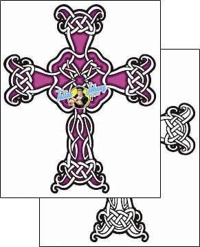 Cross Tattoo religious-and-spiritual-cross-tattoos-lucky-celtic-lcf-00761