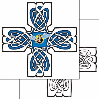 Cross Tattoo religious-and-spiritual-cross-tattoos-lucky-celtic-lcf-00773