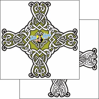 Cross Tattoo religious-and-spiritual-cross-tattoos-lucky-celtic-lcf-00774