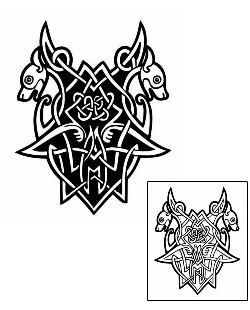 Animal Tattoo Identicle Dog Celtic Tattoo