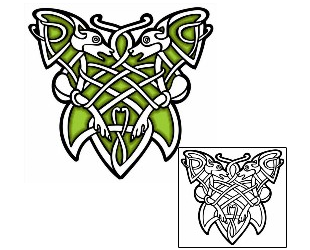 Celtic Tattoo Butterfly Dog Tangle Tattoo