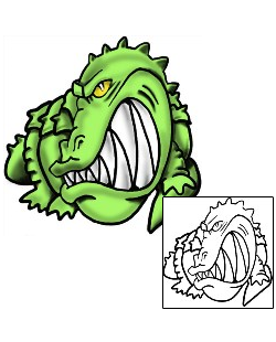 Alligator Tattoo Reptiles & Amphibians tattoo | LDF-00034