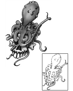 Octopus Tattoo Horror tattoo | LDF-00044