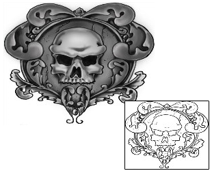 Skull Tattoo Horror tattoo | LDF-00061