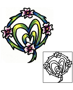 Heart Tattoo Plant Life tattoo | LFF-00025