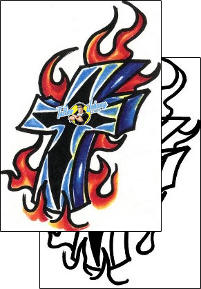 Fire – Flames Tattoo miscellaneous-fire-tattoos-low-life-lff-00047