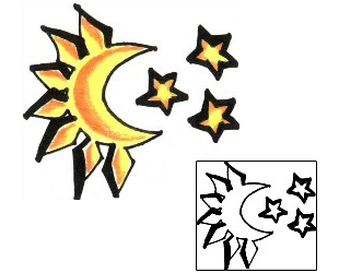 Moon Tattoo Astronomy tattoo | LFF-00053