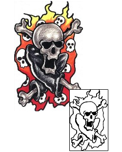 Crossbones Tattoo Miscellaneous tattoo | LFF-00062