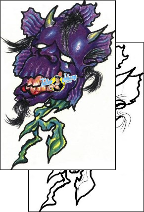 Devil - Demon Tattoo lff-00076