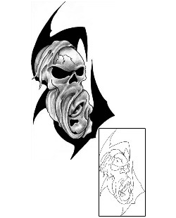 Scary Tattoo Tattoo Styles tattoo | LFF-00134