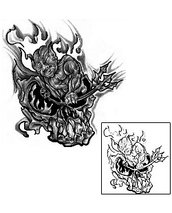 Devil - Demon Tattoo Horror tattoo | LFF-00191