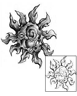 Sun Tattoo Horror tattoo | LFF-00223
