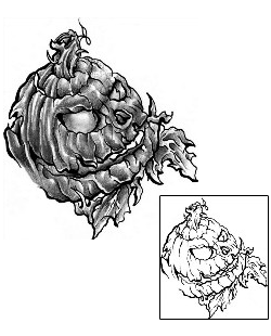Pumpkin Tattoo Horror tattoo | LFF-00234