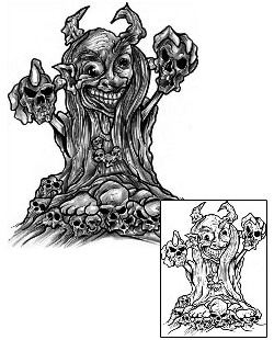 Devil - Demon Tattoo Horror tattoo | LFF-00253