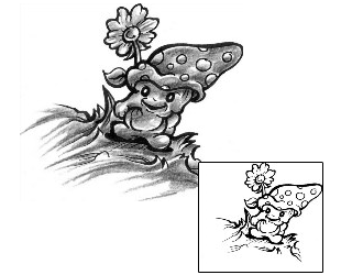 Mushroom Tattoo Miscellaneous tattoo | LFF-00263