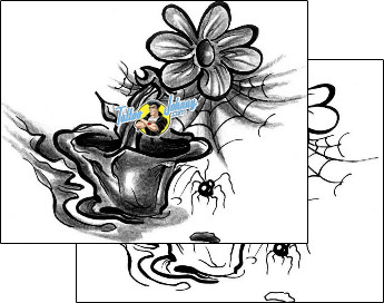 Flower Tattoo plant-life-flowers-tattoos-low-life-lff-00270