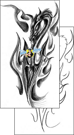 Horror Tattoo fantasy-dragon-tattoos-low-life-lff-00301