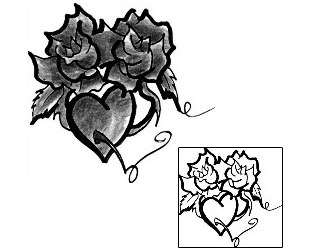 Heart Tattoo Plant Life tattoo | LFF-00392