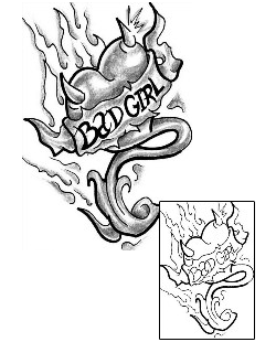 Devil - Demon Tattoo Miscellaneous tattoo | LFF-00543