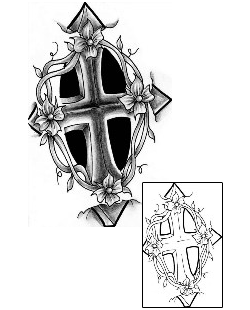 Cross Tattoo Religious & Spiritual tattoo | LFF-00559