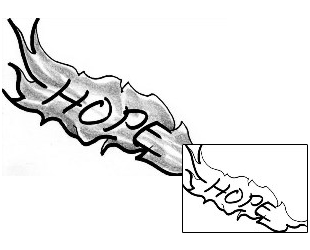 Picture of Hope Banner Tattoo