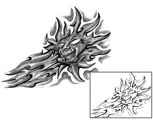 Sun Tattoo Astronomy tattoo | LFF-00638
