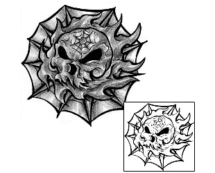 Spider Web Tattoo Astronomy tattoo | LFF-00650